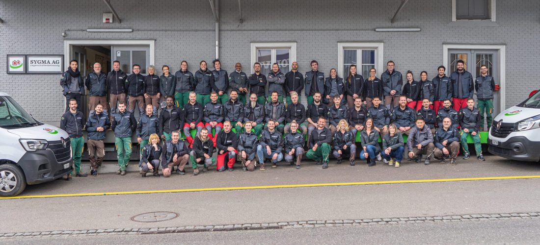 Team SYGMA AG Liegenschaftenbetreuung Februar 2022